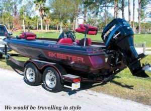 Skeeter fishing guide boat