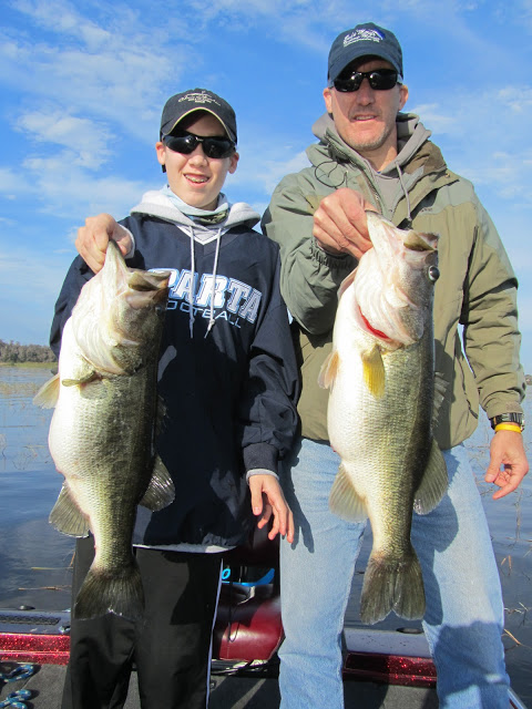 Doubled up on Lake Toho Bass guide bass