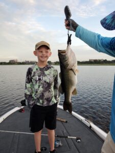 9 year old with a 7 pound orlando bass
