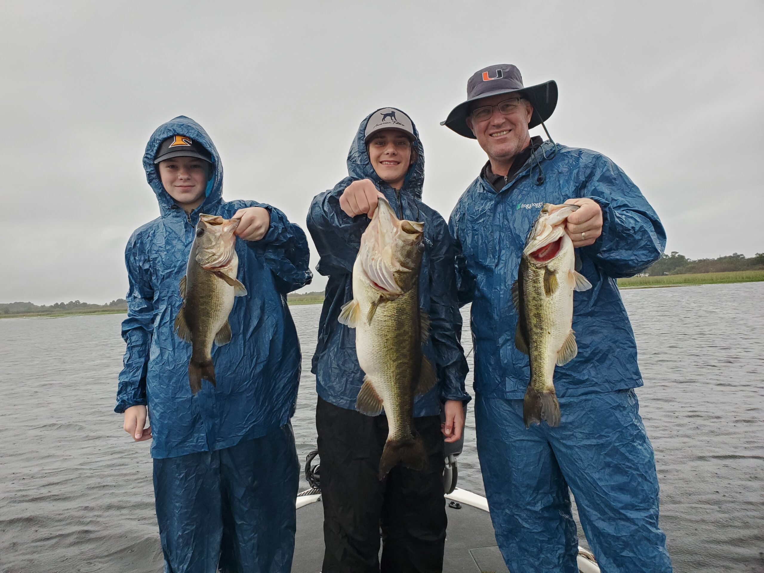 Triple up of lake toho bass